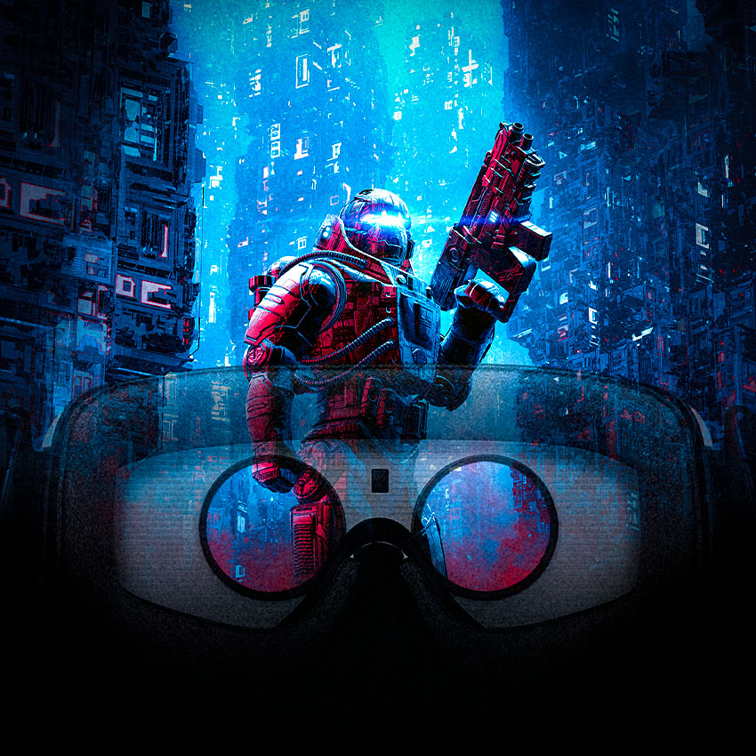 Enter the next Dimension Virtual Reality Promotion Visual