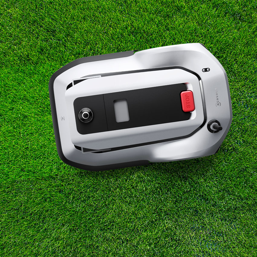 Ecovacs Goat robotic lawn mower on grass